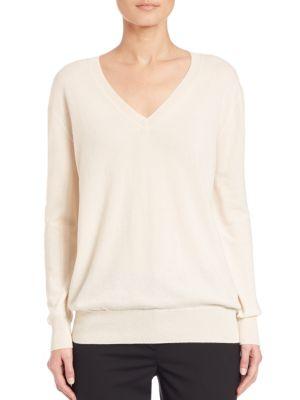 The Row Sabry Cashmere V-neck Sweater