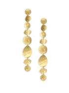 Chan Luu Yellow Gold Tiered Drop Earrings
