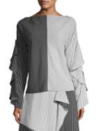 Robert Rodriguez Striped Colorblock Top