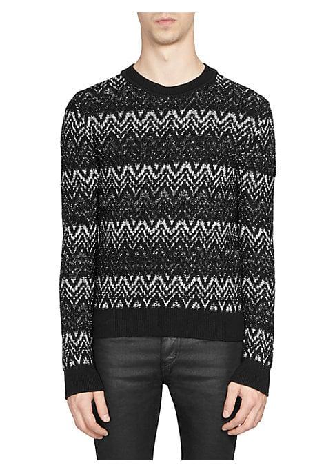 Saint Laurent Knit Chevron Sweater