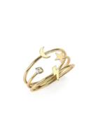 Zoe Chicco 14k Yellow Gold Diamond Itty Bitty Symbol Ring