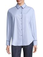 Piazza Sempione Pleated Back Button-down Shirt