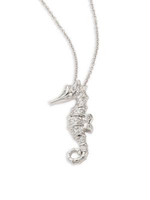 Roberto Coin Diamond Seahorse Pendant Necklace