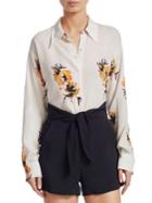 A.l.c. Calder Floral-print Silk Shirt