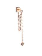 Kismet By Milka Sparkly Diamond Drop Chain Solitaire Earring