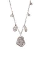 Meira T Paved Diamond & 14k White Gold Necklace
