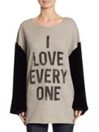Cinq A Sept I Love Everyone Sweater