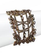 Erickson Beamon Bette Crystal Layered Multi-row Bracelet