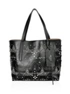 Jimmy Choo Twist East West Star Studded Leather Tote
