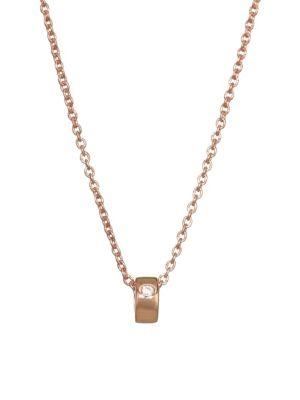 Ginette Ny Mini Tube & Diamond Chain Necklace