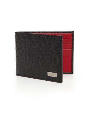 Salvatore Ferragamo Two-tone Leather Billfold Wallet