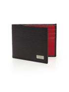Salvatore Ferragamo Two-tone Leather Billfold Wallet
