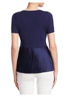 Saks Fifth Avenue Collection Pleated Back Pullover