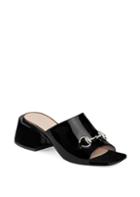 Gucci Gucci Patent Leather Heeled Slides