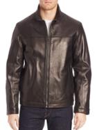 Cole Haan Leather Field Jacket