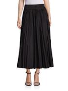 Dkny Solid Pleated Skirt