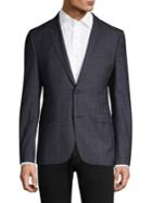 Hugo Slim-fit Astian Plaid Suit Jacket