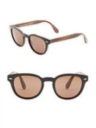 Oliver Peoples Sheldrake Leather 47mm Sunglasses