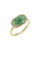 Meira T 14k Yellow Gold, Emerald & Diamond Cocktail Ring