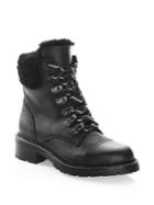 Frye Samantha Shearling & Leather Hiker Boots