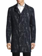 John Varvatos Slim-fit Double Breasted Topcoat