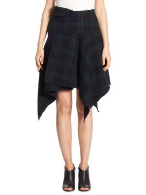 Nocturne 22 Asymmetric Wool Skirt