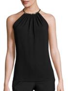 Michael Kors Collection Solid Halter Top