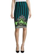 Versace Collection Striped Pencil Skirt
