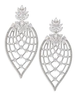 Adriana Orsini Magnolia Crystal Petal Drop Earrings