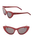 Saint Laurent 52mm Red New Wave 213 Lily Sunglasses