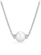 David Yurman Solari Pearl & Diamond Pendant Necklace