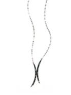 Lana Jewelry Small Reckless Mirage Diamond & 14k White Gold Pendant Necklace