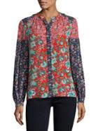 Frame Mixed Floral Button-down