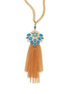 Abs By Allen Schwartz Jewelry Elongated Tassel Necklace