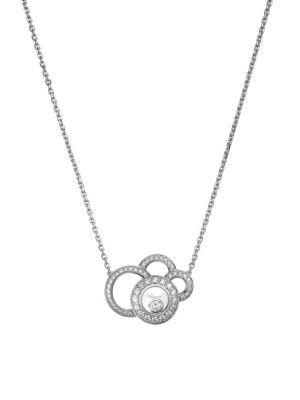 Chopard Happy Dreams Diamond & 18k White Gold Pendant Necklace
