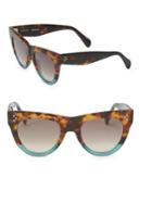 Celine 51mm Rounded Cat Eye Sunglasses