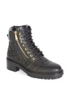 Balmain Army Ranger Quilted Leather Boots