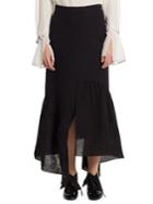 3.1 Phillip Lim Textured Ruffle-hem A-line Skirt