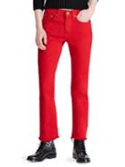 Polo Ralph Lauren Chrystie Crop Red Jeans
