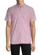 Lacoste Regular-fit Oxford Short-sleeve Shirt