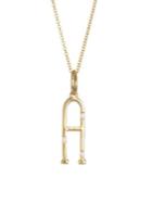 Devon Woodhill Character Letters Diamond & Gold A Pendant Necklace