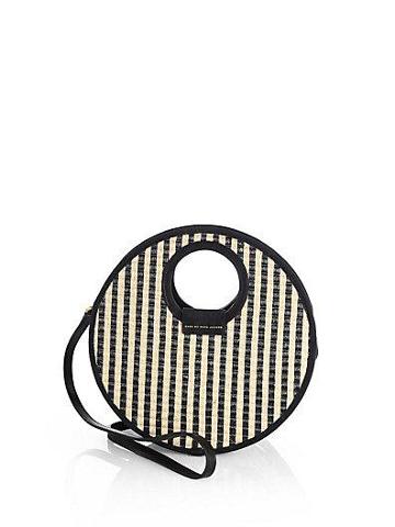 Marc By Marc Jacobs Striped Woven Circle Crossbody Bag