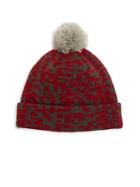 Saks Fifth Avenue Collection Geo Print Beanie