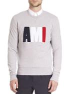 Ami Long Sleeve Crewneck Sweatshirt