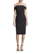 Boss Diany Bonded Crepe Cocktail Dress