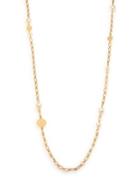 Tory Burch Evie Chain Rosary Necklace/goldtone