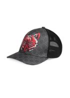Gucci Gg Supreme Baseball Hat With Wolf