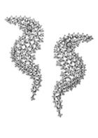 Adriana Orsini Leia Wave Drop Crystal & Rhodium-plated Earrings