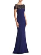 Marchesa Crystal Embellished Gown