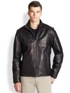 Saks Fifth Avenue Collection Reversible Leather Jacket